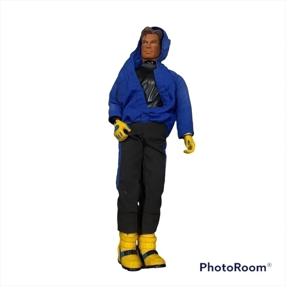 Vintage Max Steel Combat Diver 12” Action Figure W/ Hoodie Movable Ankles Pants